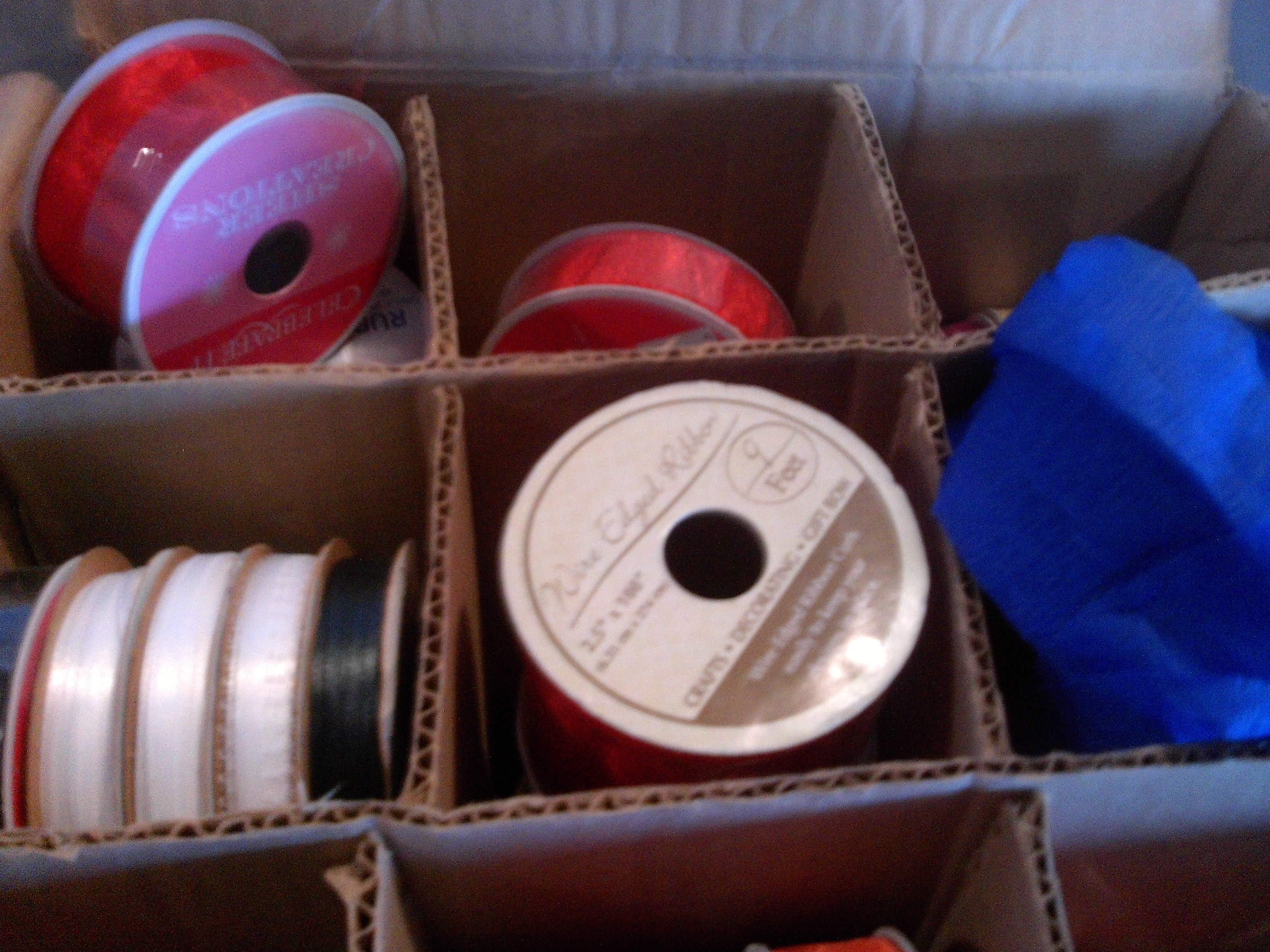 case of crafting ribbon