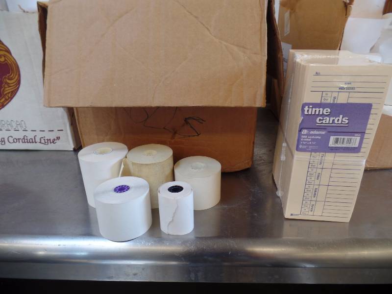 lot 25 image: Cash Register Paper Rolls