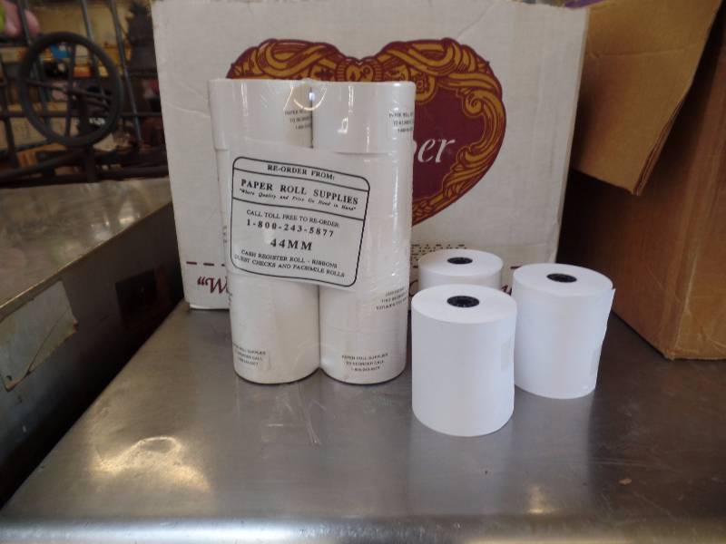 lot 26 image: Cash Register Paper Rolls