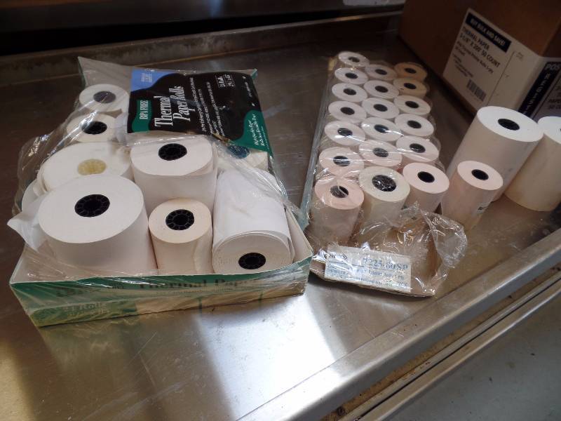lot 27 image: Cash Register Thermal Paper Rolls