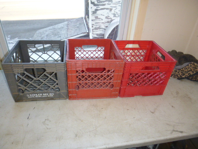 lot 8 image: 3 Milk Crates