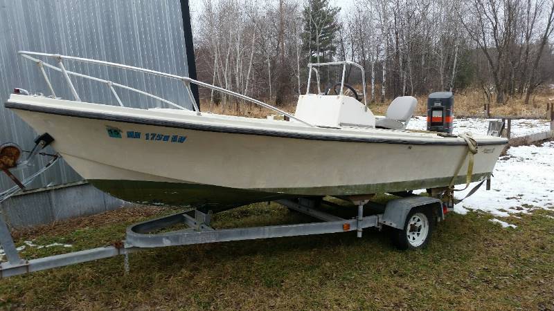1972 Mako 17ft Boat with Trailer