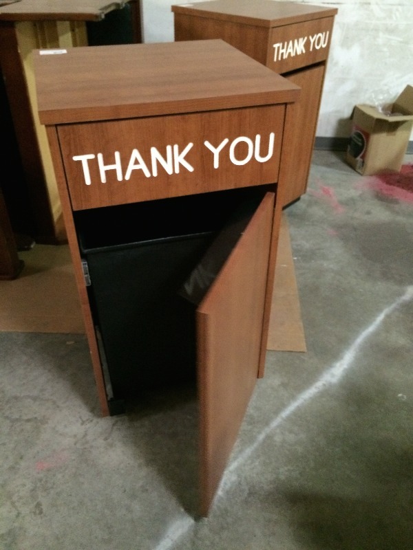 Waste Basket Cabinet - 24 x 24 x 44 high