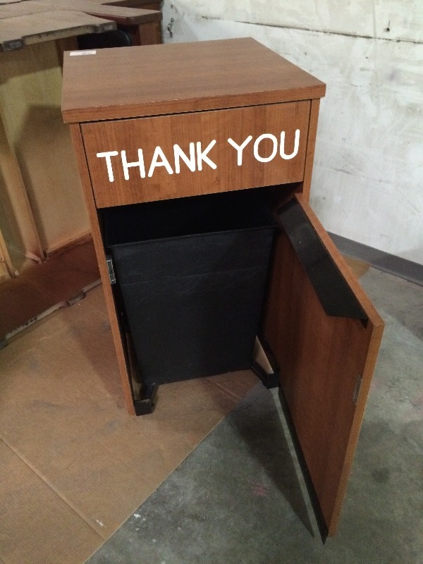 Waste Basket Cabinet - 24 x 24 x 44 high