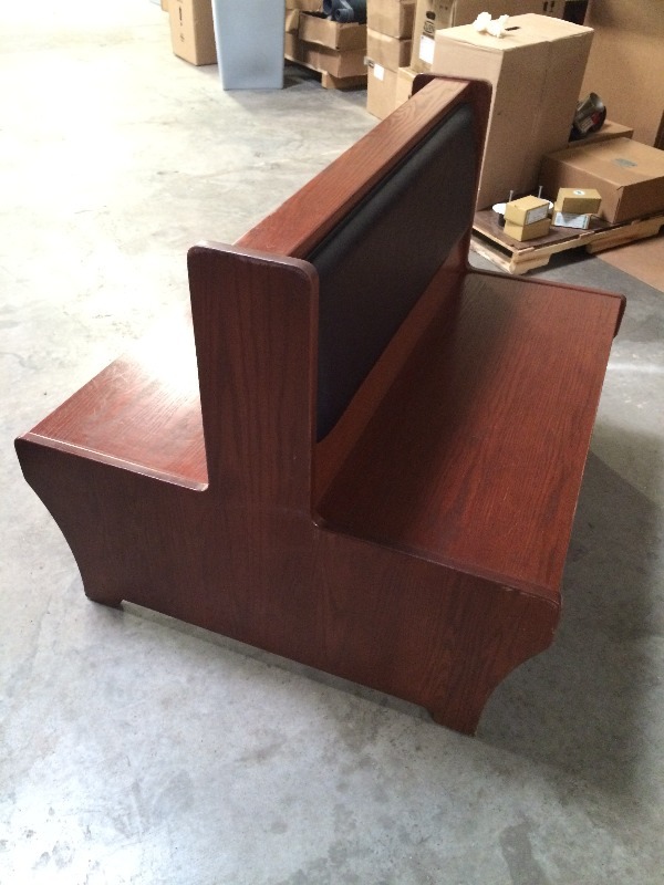 Wood Booths - Double Sided    Measures 44 long x 42 wide x 36 high