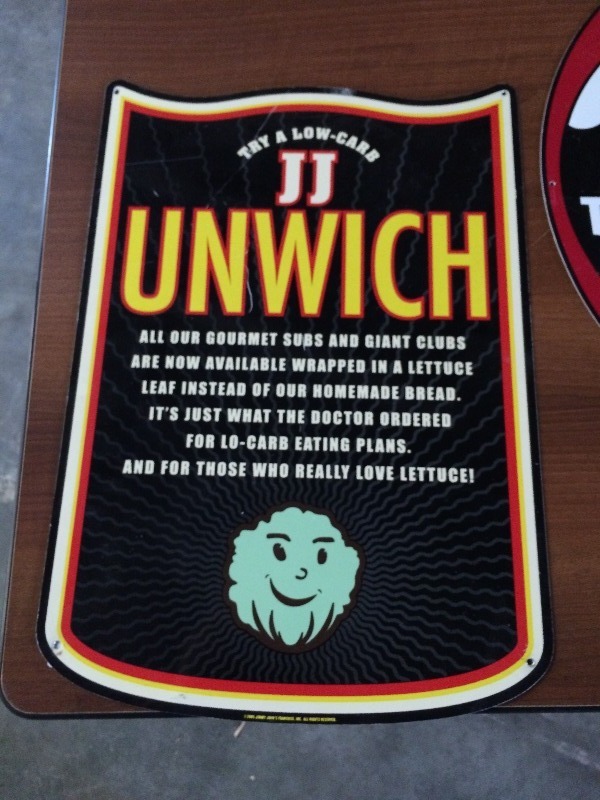 Jimmy Johns Signage - Great for man cave  Lot of 4 see all pictures for more details
