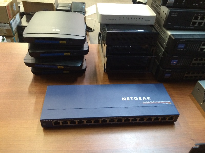 Large lot of assorted routers  Lot of 21