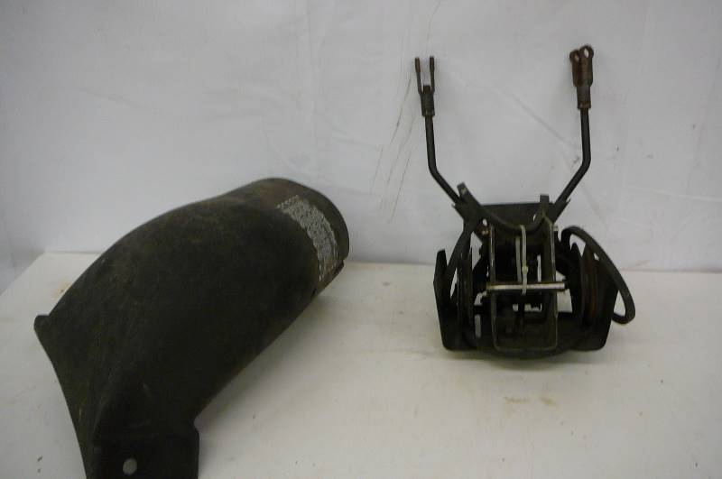 Lawn mower shoot and belt assy