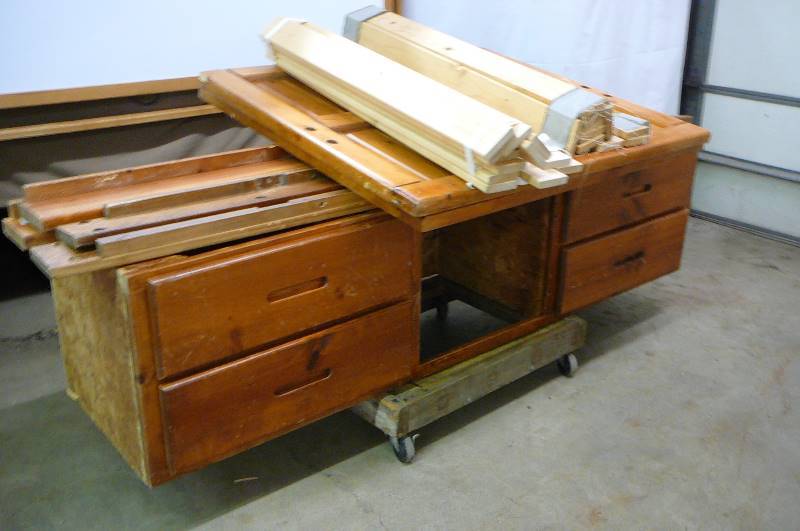 Wooden Bed and Parts