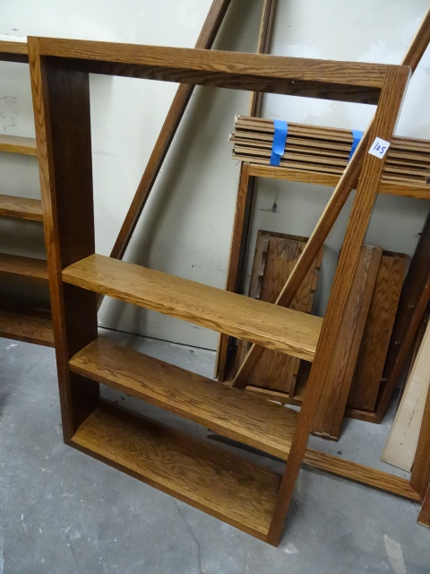 Wood shelving