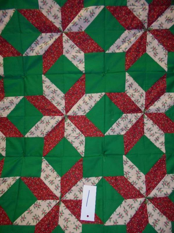 HANDCRAFTED QUILT -  CHRISTMAS STAR PATTERN
