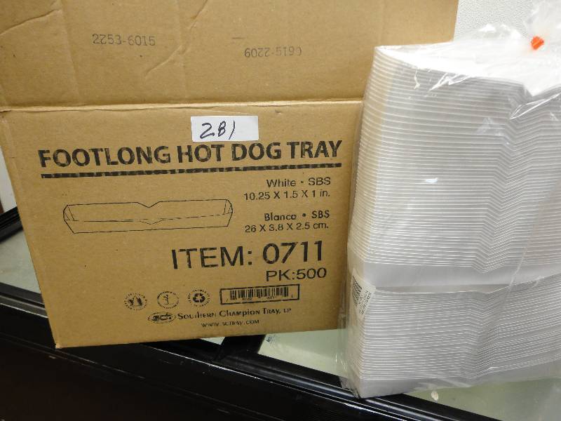 Foot Long Hot Dog Trays #281