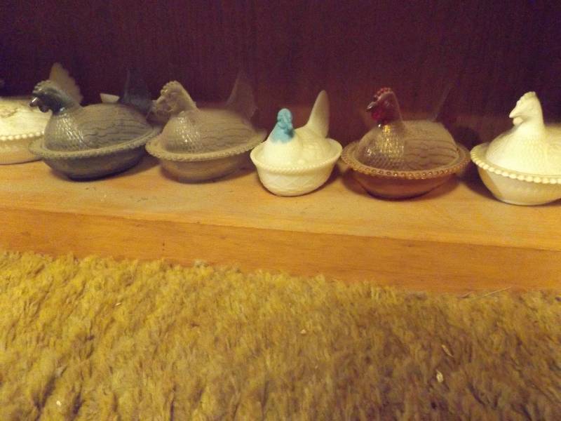 Glass Chicken Serving Dishes