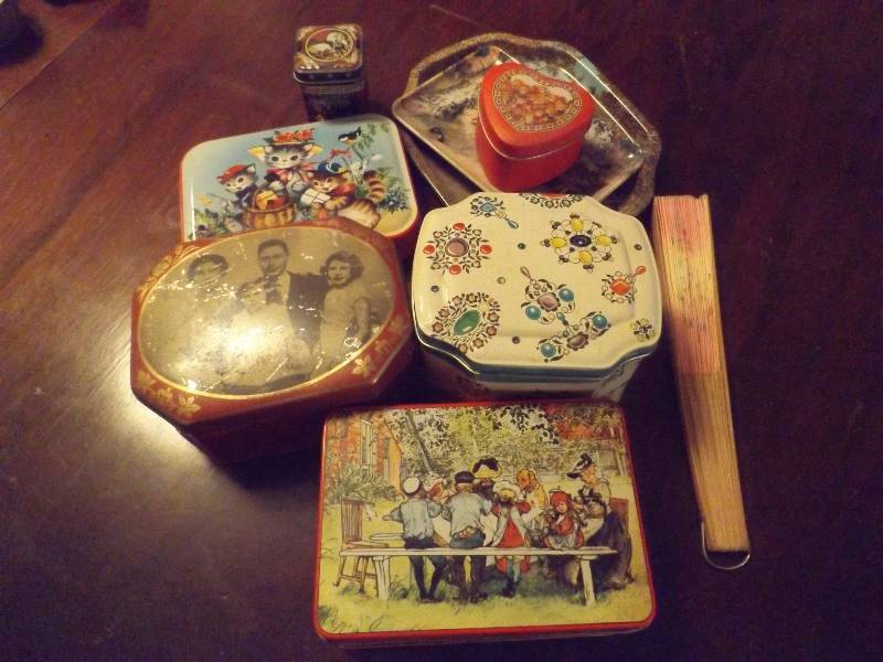 Tin Containers and Contents
