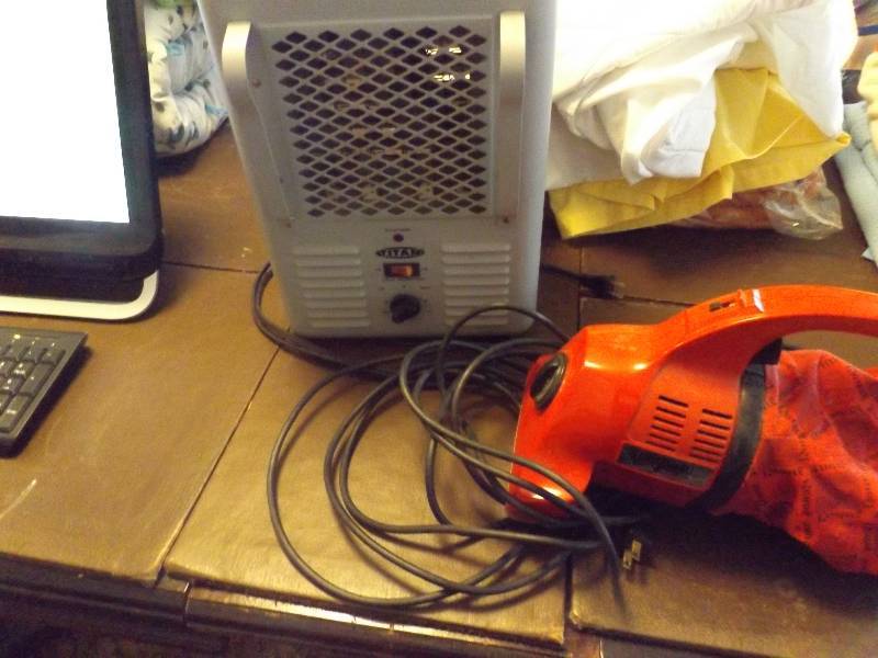 Electric Space Heater and Dirt Devil