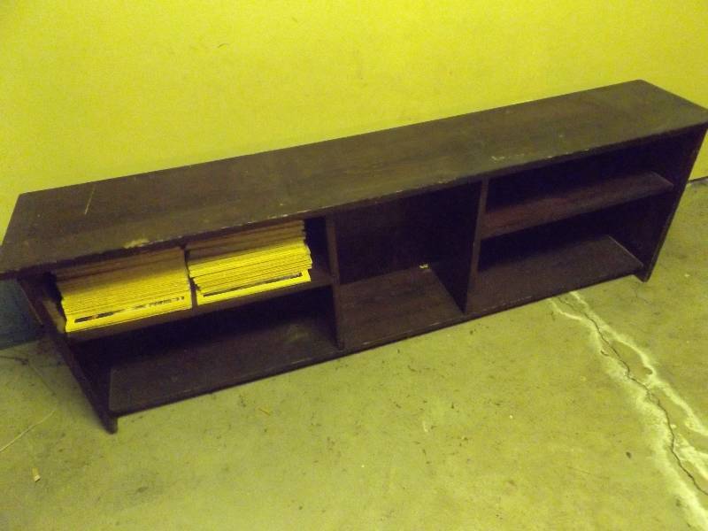 Dark Wood Low Cabinet