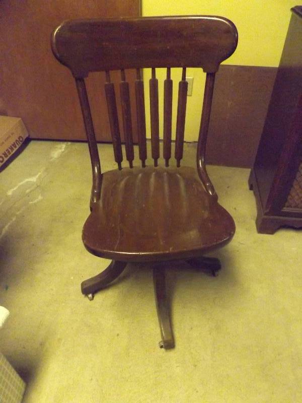 Vintage Wooden Office Chair