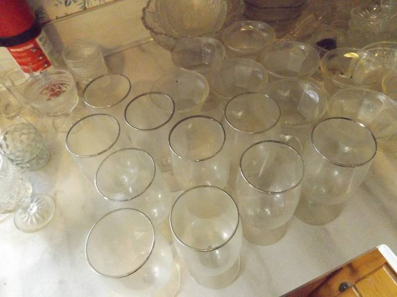 Glass Servers, Cups, Bowls, Sherbet, Glasses