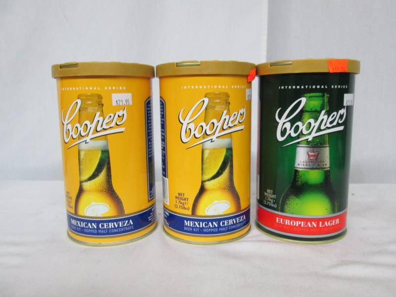 2 Mexican Cerveza & 1 European Lager Beer Extract