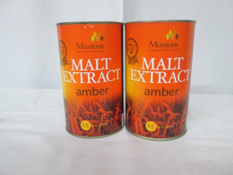 2 Cans of Amber Malt Extract