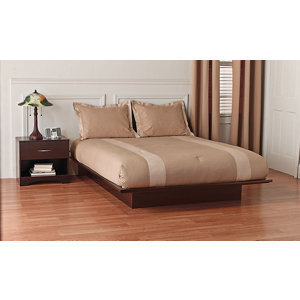 lot 6 image: South Shore Queen Platform Bed - Dark Chocolate