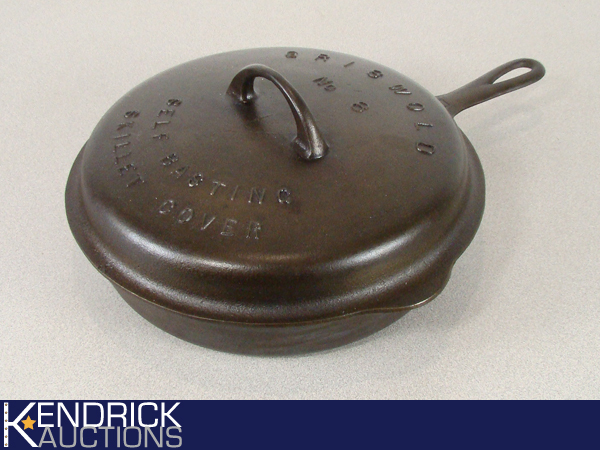Antique Cast Iron Griswold #8 Fry Pan with Lid