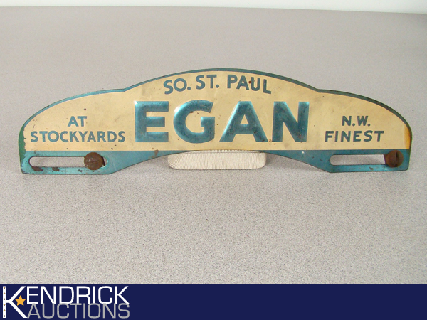 Metal Egan Stockyards Sign