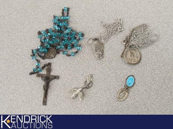 Lot of Sterling Silver Religious Items