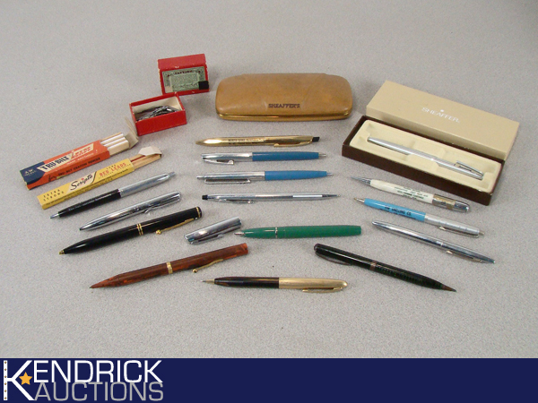 Lot of Higher End Name Brand Vintage Fountain Pens, Ball Point Pens, Pencils