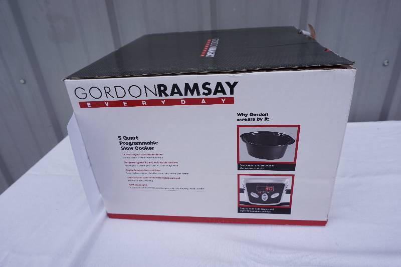 Gordon Ramsey Every Day 5 QT Programmable Slow Cooker