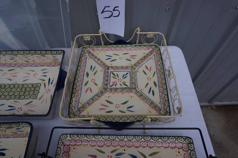 Temptations 4 pc South West Theme Ceramic Oven Ware Bake Set