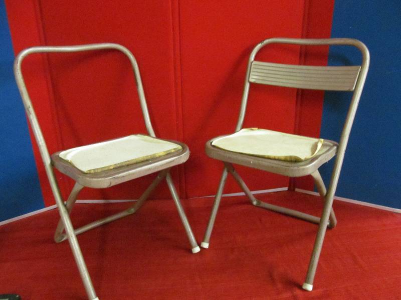 lot 46 image: children folding chairs