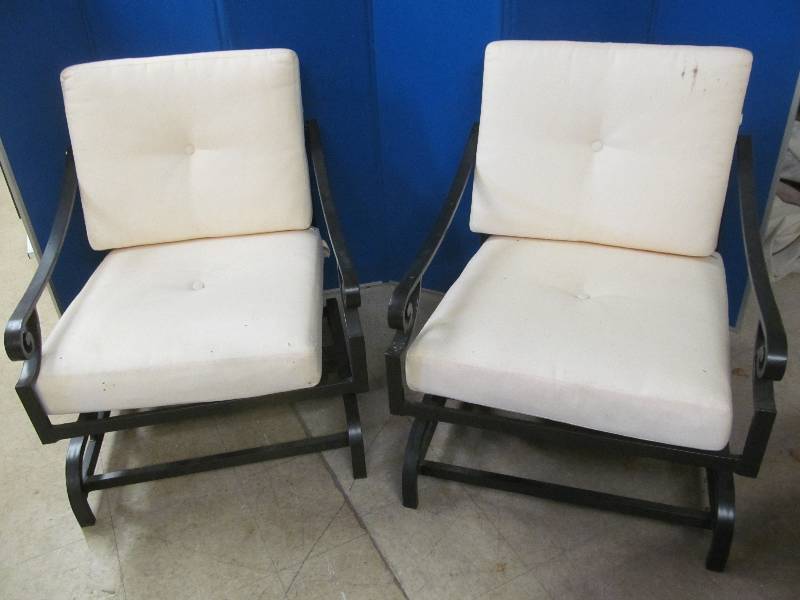 lot 57 image: patio chairs