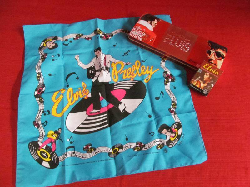 lot 95 image: Elvis handkerchief