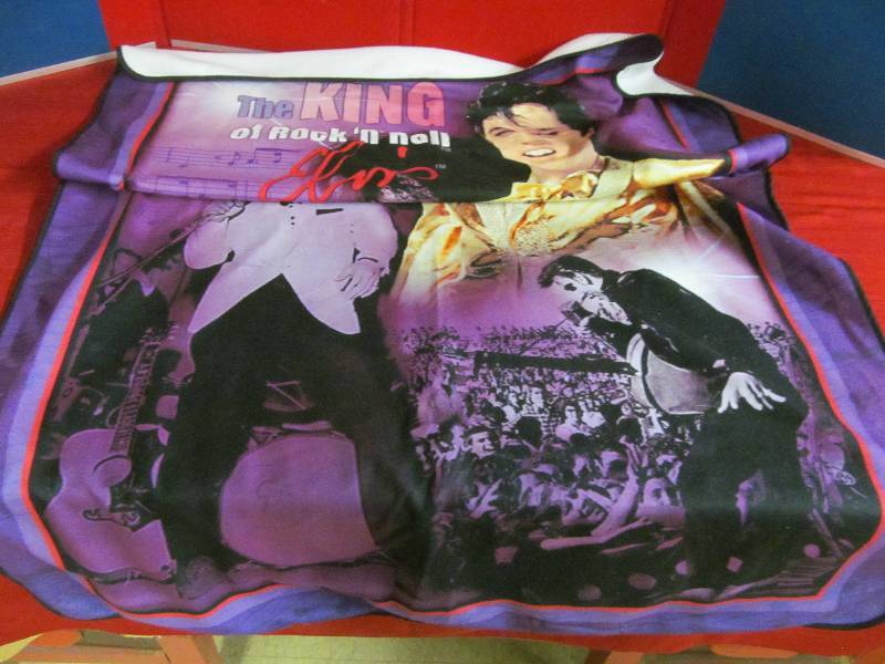 lot 96 image: Elvis blanket