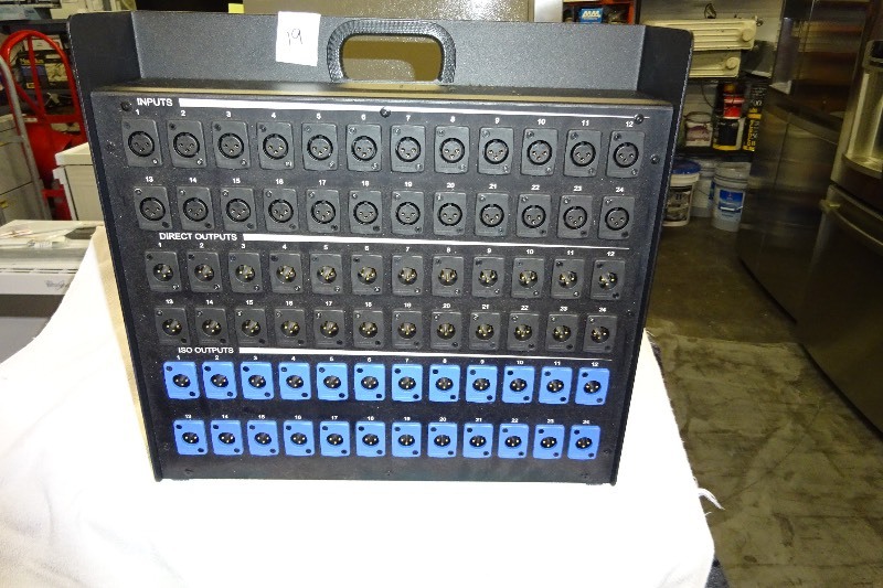 lot 19 image: Whirlwind 24 channel isolated Split 24 in, 24 direct out, 24 isolated out
