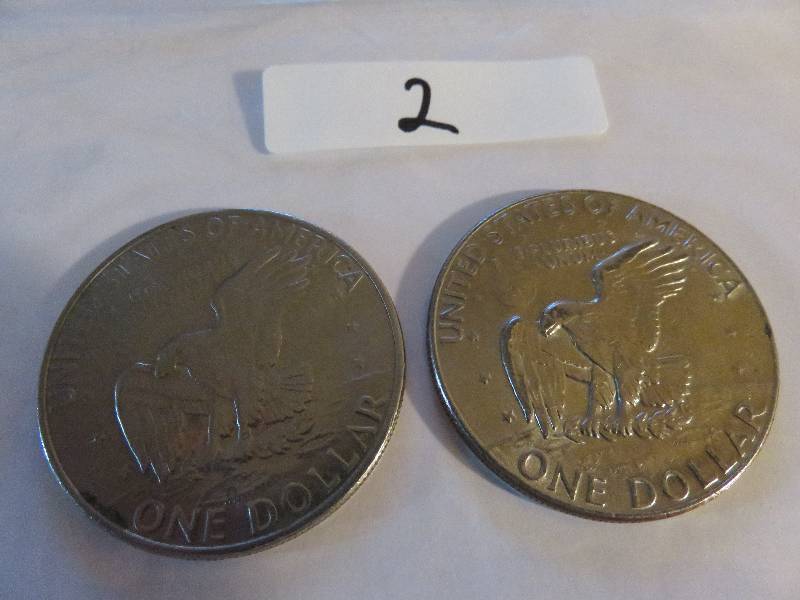 Lot of (2 )Eisenhower Dollar Coins