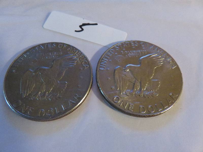 Lot of (2) Eisenhower Dollar Coins