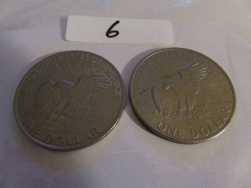 Lot of (2)  Eisenhower Dollar Coins