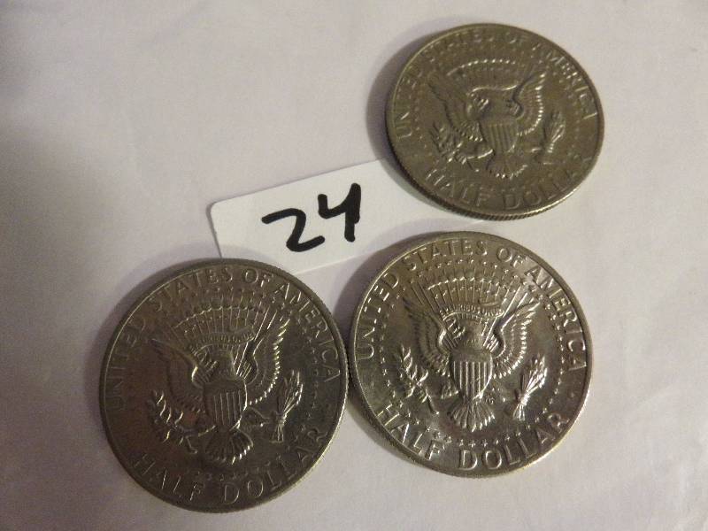 Lot of (3)Kennedy  Half Dollars