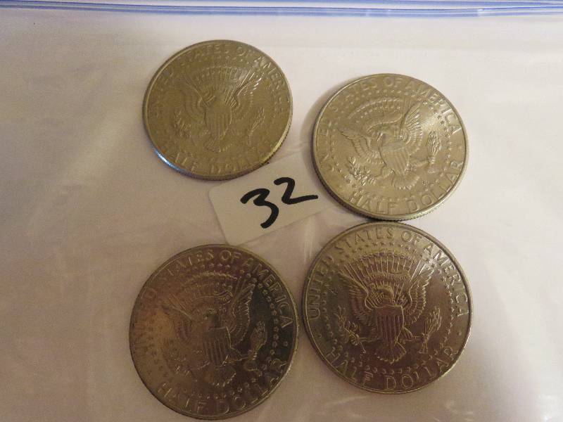 Lot of (4)Kennedy Half Dollars
