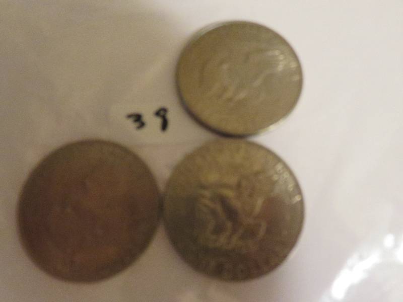 Lot of (3) Eisenhower Dollar Coins