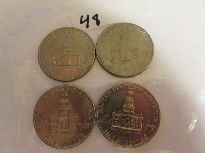 Lot of (4) Kennedy Half Dollars
