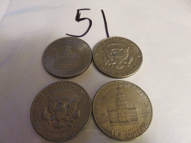 Lot of (4)Kennedy Half Dollars