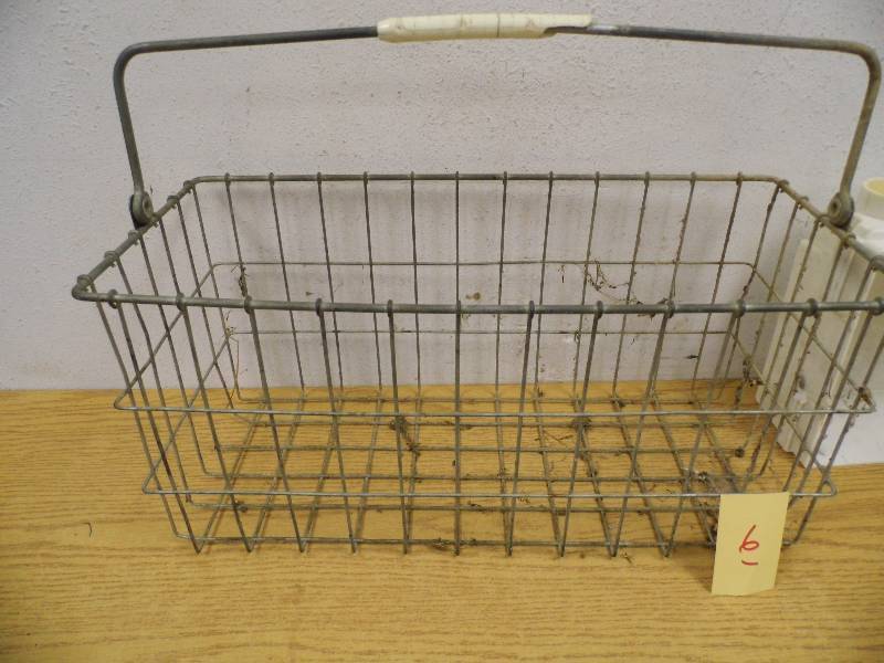 Vintage Metal Basket - Washer Hookup
