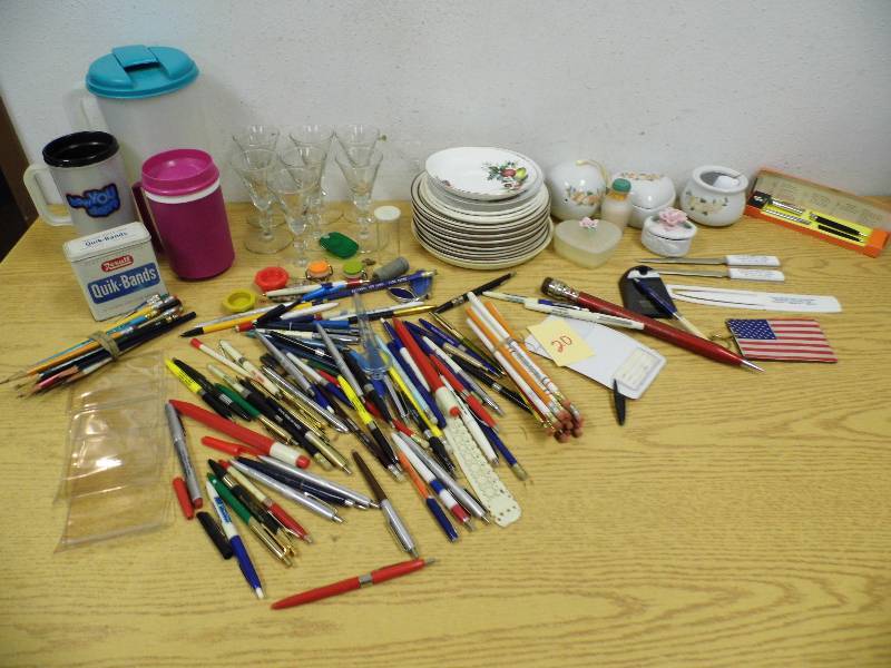 Dishes, Pens, Pencils