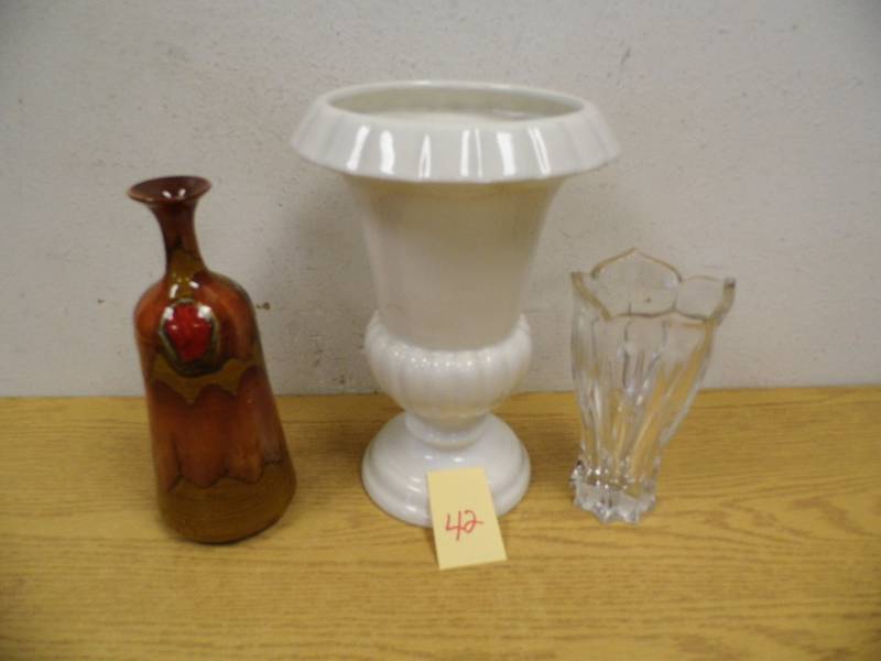 Haeger Vase - Dryden Vvase - Crystal Vase