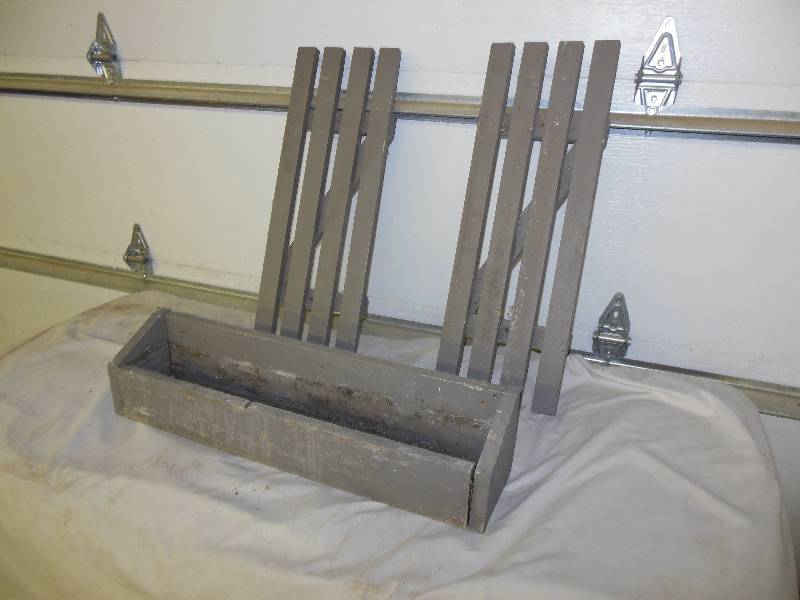 Vintage Wood Flower Box & Shutters