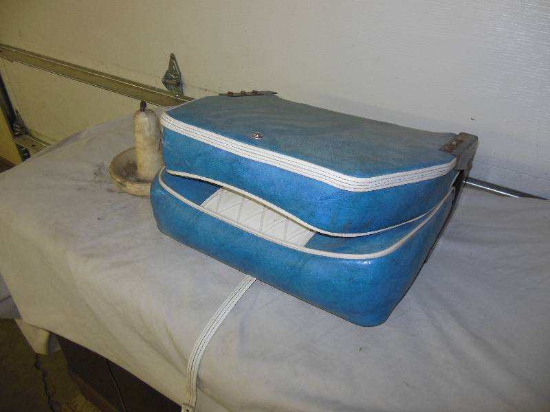 Folding boat seat and anchor