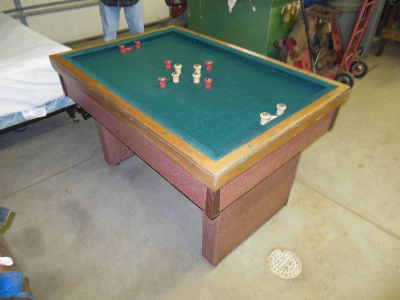 Vintage bumper pool table